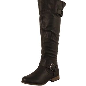 Black Knee high boot
